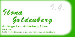 ilona goldenberg business card